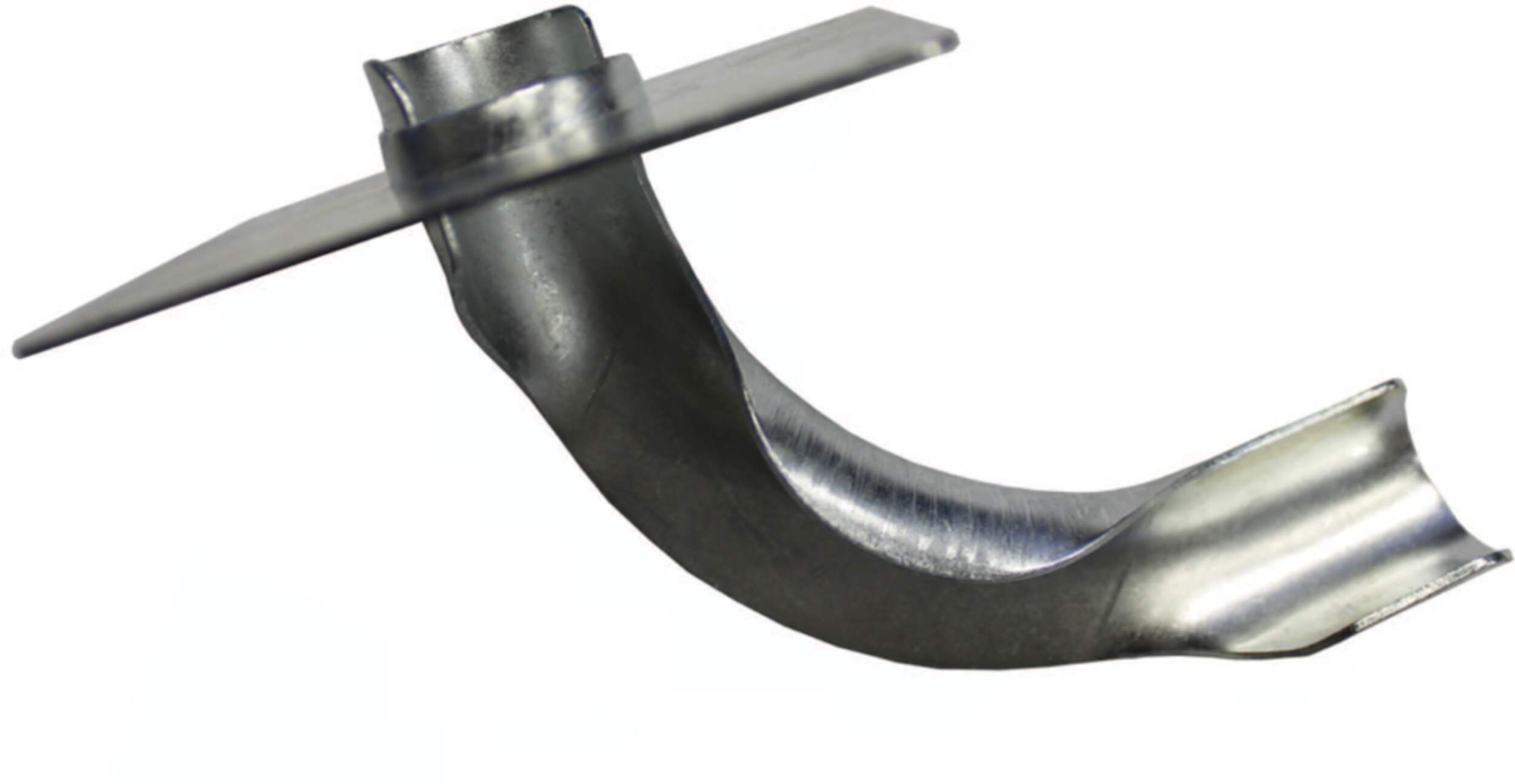 Waterline Metal Support Bend with Nail Flange for PEX Pipes, 1/2-in Front_Elevated