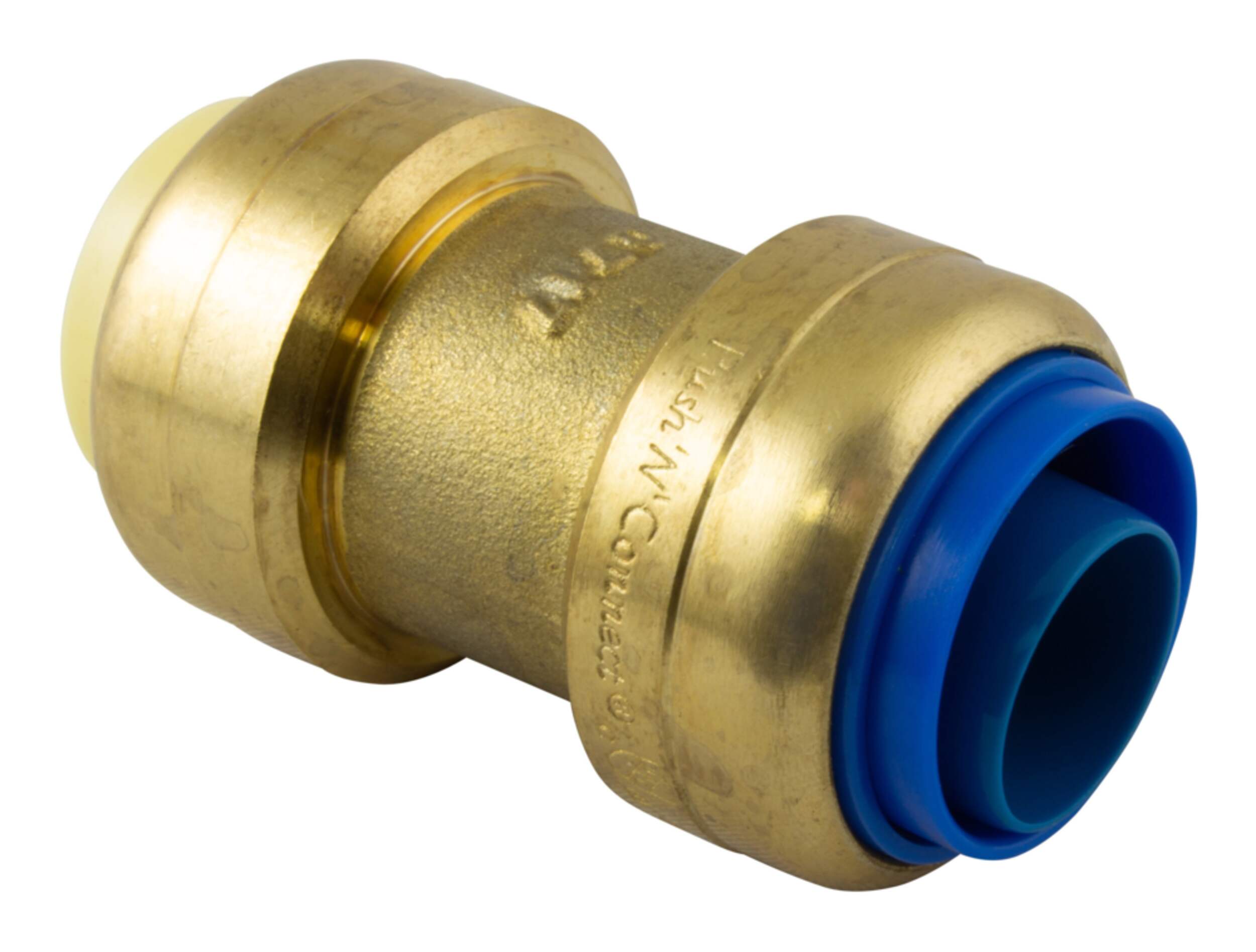 Waterline Push N' Connect Polybutylene Coupling, 1/2 x 1/2-in Front_Angled_Right
