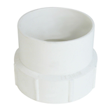 Bow PVC Adapter with Clean-Out Adapter for Sewer and Drainage Fitting, White, Assorted Sizes Front_Elevated