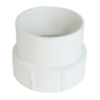 Adaptateur en PVC Bow avec adaptateur de vidange pour égout et raccord de drainage, blanc, tailles variées