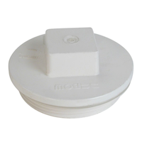 Bouchon fileté en PVC Bow pour égout et raccord de drainage, blanc, tailles variées