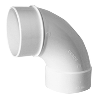 Raccord en coude de 90 degrés IPEX en PVC, avec embout mâle, 4 po