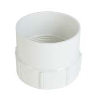 Adaptateur femelle Bow en PVC pour raccord de tuyau d'évacuation et d'égout, blanc, 4 po