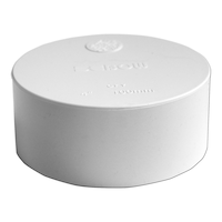 Bouchon PVC Bow pour égout et raccord de drainage, blanc, 4 po