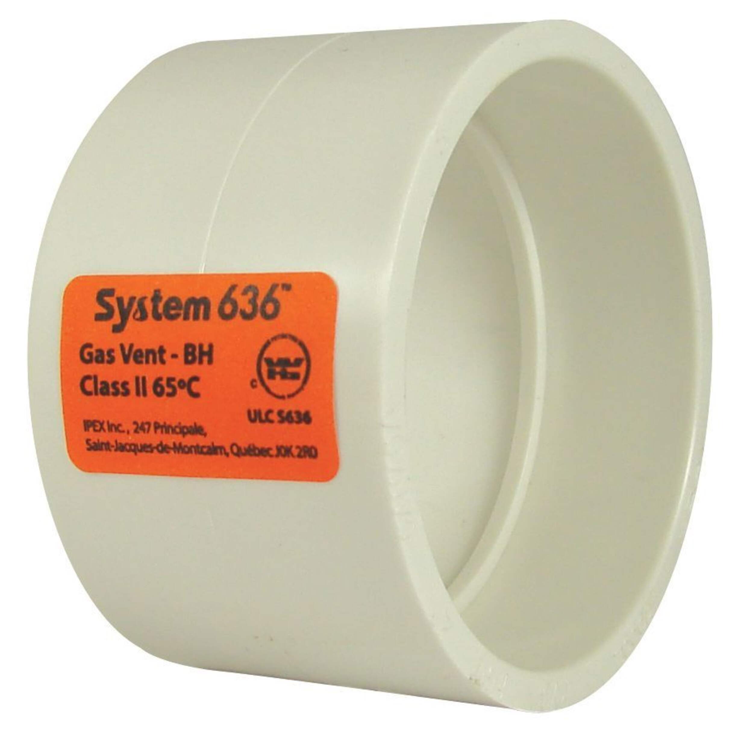 System 636 PVC Coupling Front_Three_Fourths_Angled_Right