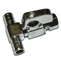 Waterline Tee Valve for Dishwasher, 1/2-in PEX x 1/2-in PEX x 3/8-in OD Comp. Front_Angled_Right