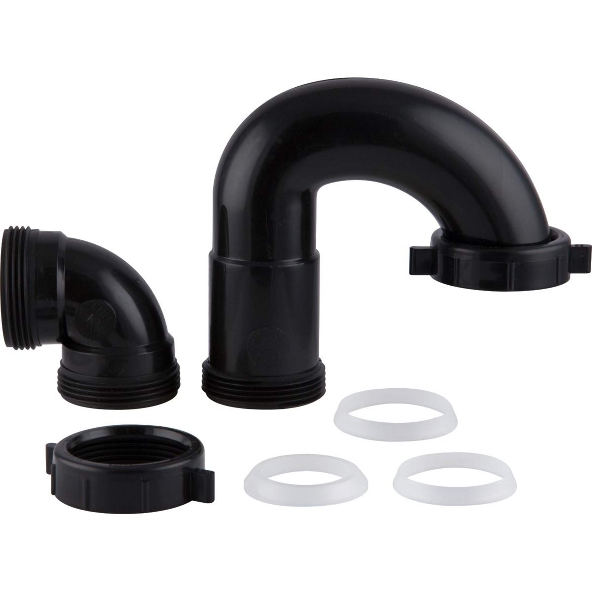 PlumbShop ABS Sink Repair Trap, Black, 1-1/2-in or 1-1/2 x 1-1/4-in Composite_or_Mixed