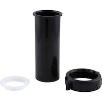 Tube de vidange en ABS PlumbShop, noir, 1 1/2 x 4 po Front_Elevated