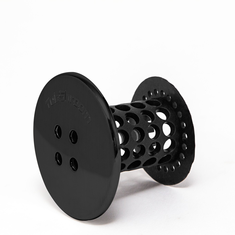 Tub Shroom Bathtub Hair Catcher/Strainer, Matte Black Canadian Tire