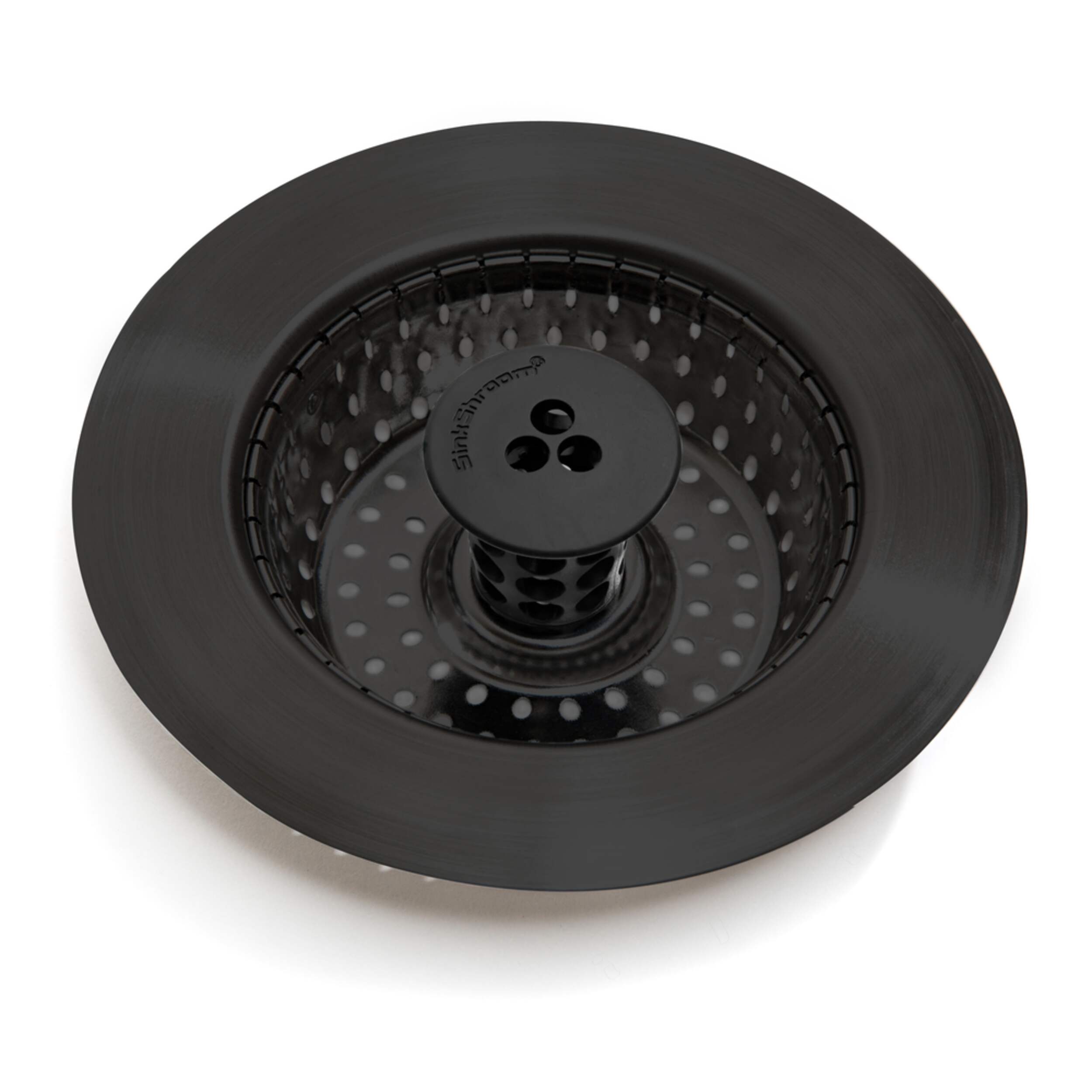 Sink Shroom Kitchen Sink Strainer with Drain Stopper, Matte Black