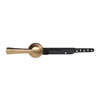 Korky StrongARM® Toilet Tank Flush Handle & Lever/Arm, Brushed Gold Front_Flat
