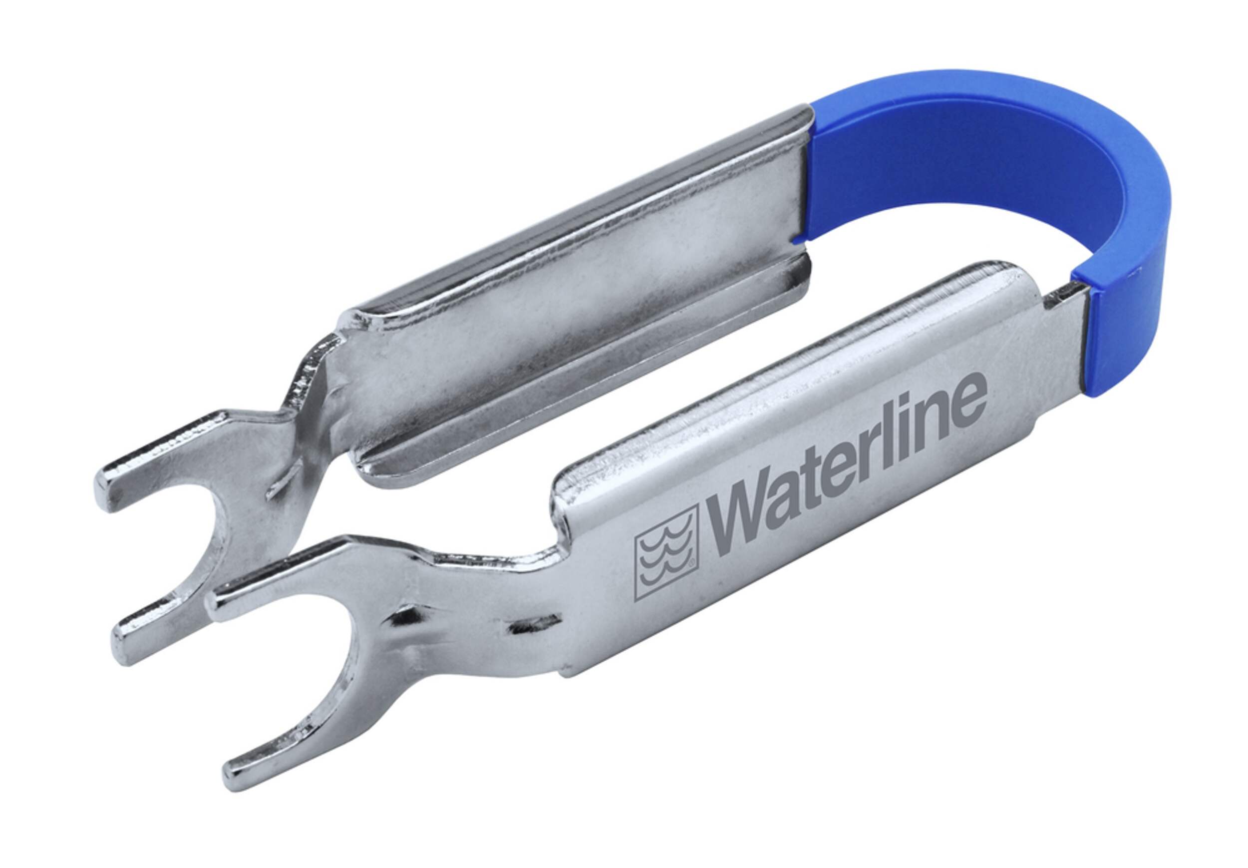 Waterline Push 'N' Connect Disconnect Tong, Stainless Steel, 3/4-in Front_Three_Fourths_Angled_Left