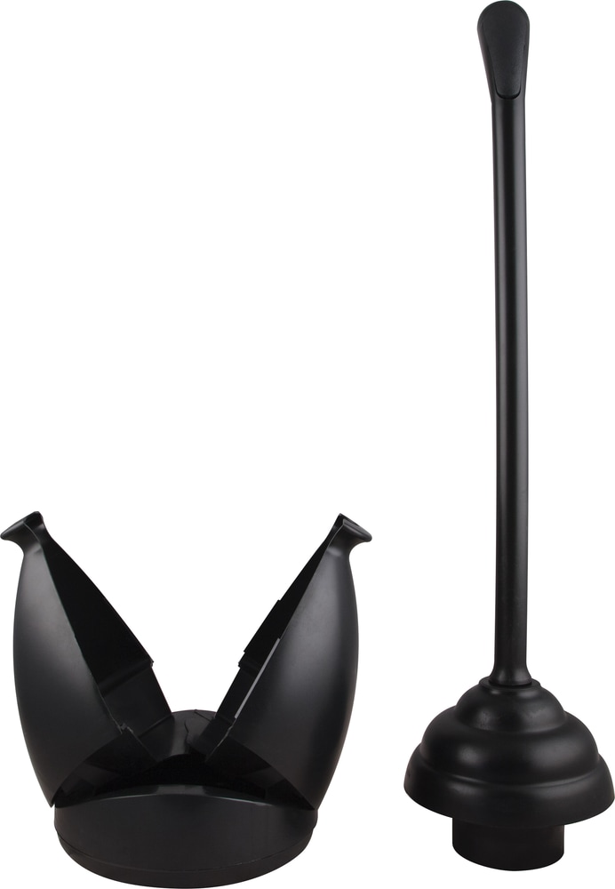 Cobra Toilet Plunger with Drip Tray, Matte Black Canadian Tire