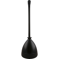 Cobra Toilet Plunger with Drip Tray, Matte Black Front_Elevated