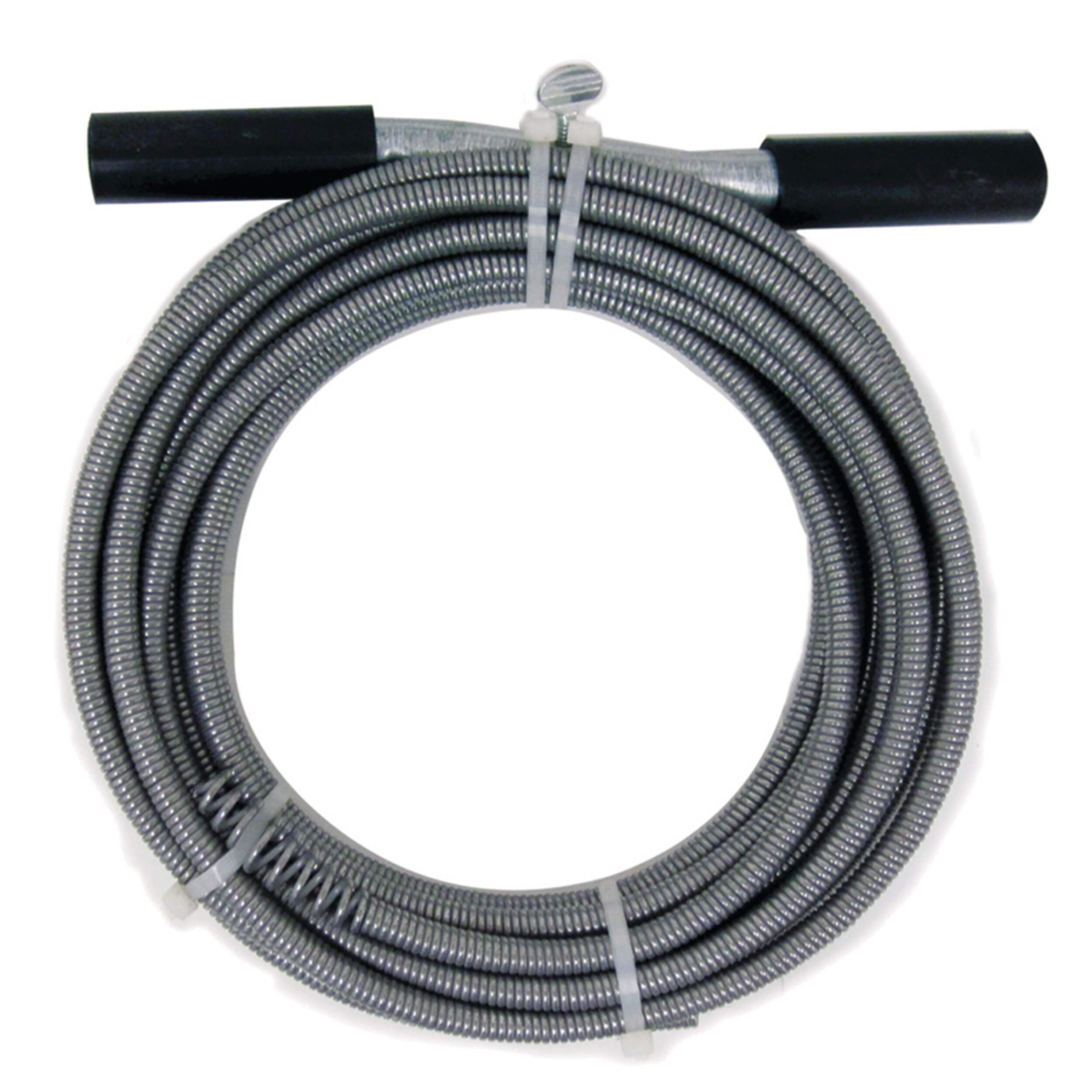 Dégorgeoir galvanisé Cobra avec poignée à prise rapide, 1/2 po x 50 pi Front_Flat