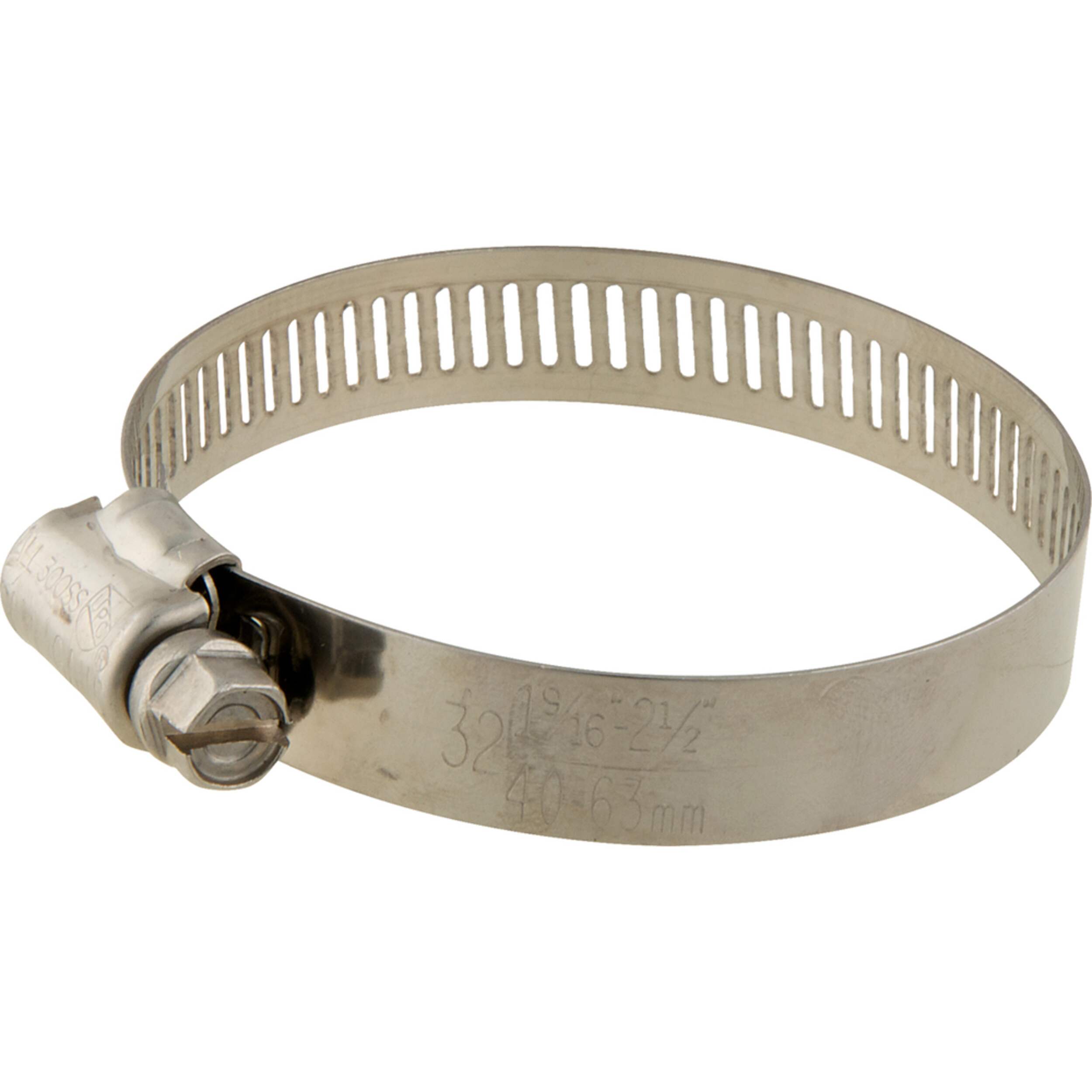 PlumbShop Gear Clamp, Corrosion & Rust Resistant, Stainless Steel, 5-1/2-in Front_Elevated