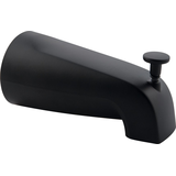 Bec inverseur de baignoire PlumbShop, noir mat Front_Angled_Right
