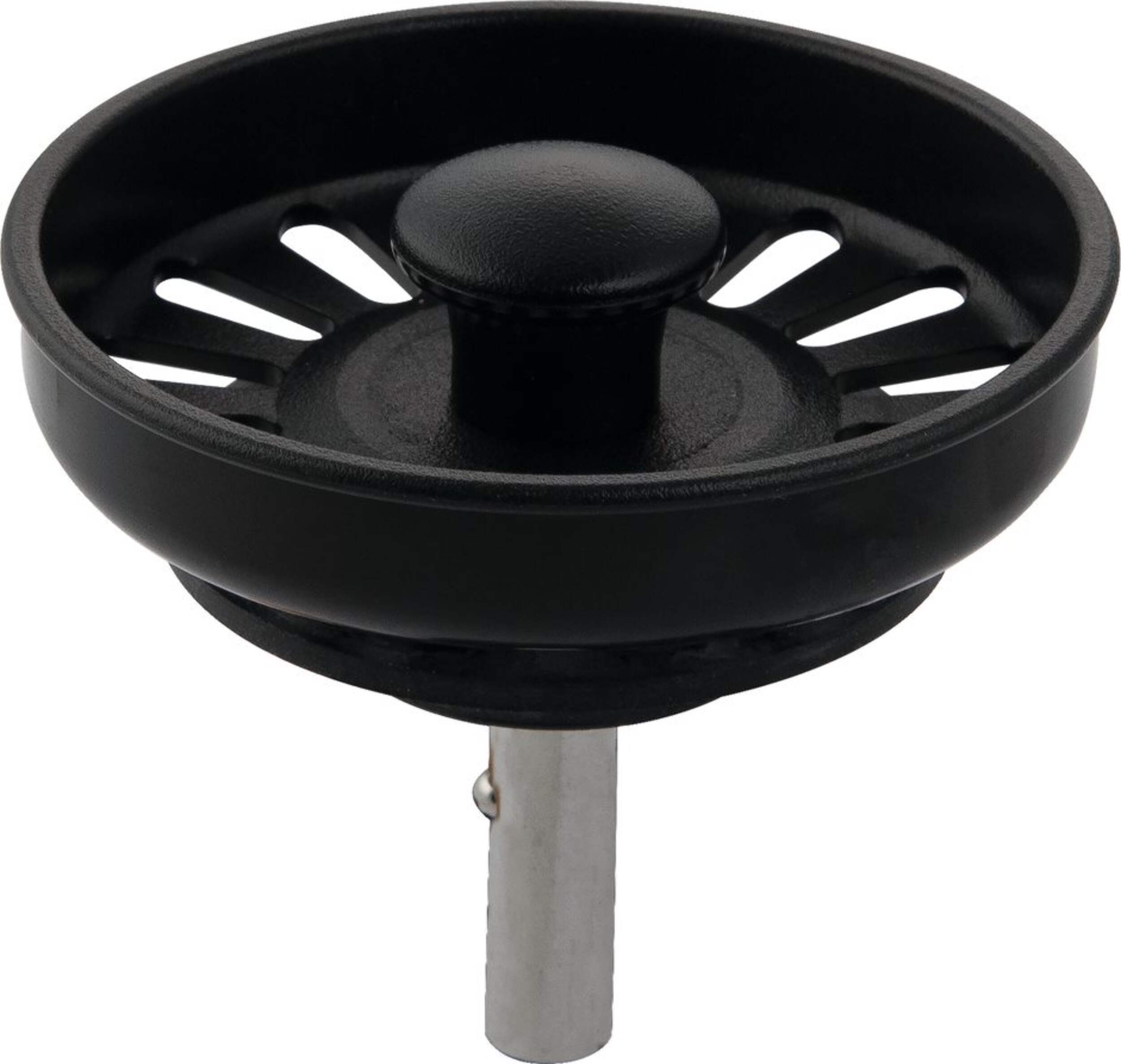 PlumbShop Basket Strainer Post & Bearing, Matte Black Front_Elevated