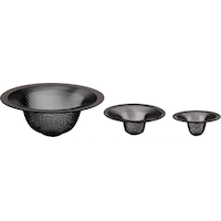 PlumbShop Mesh Strainers, Matte Black, 3-pk Front_Elevated