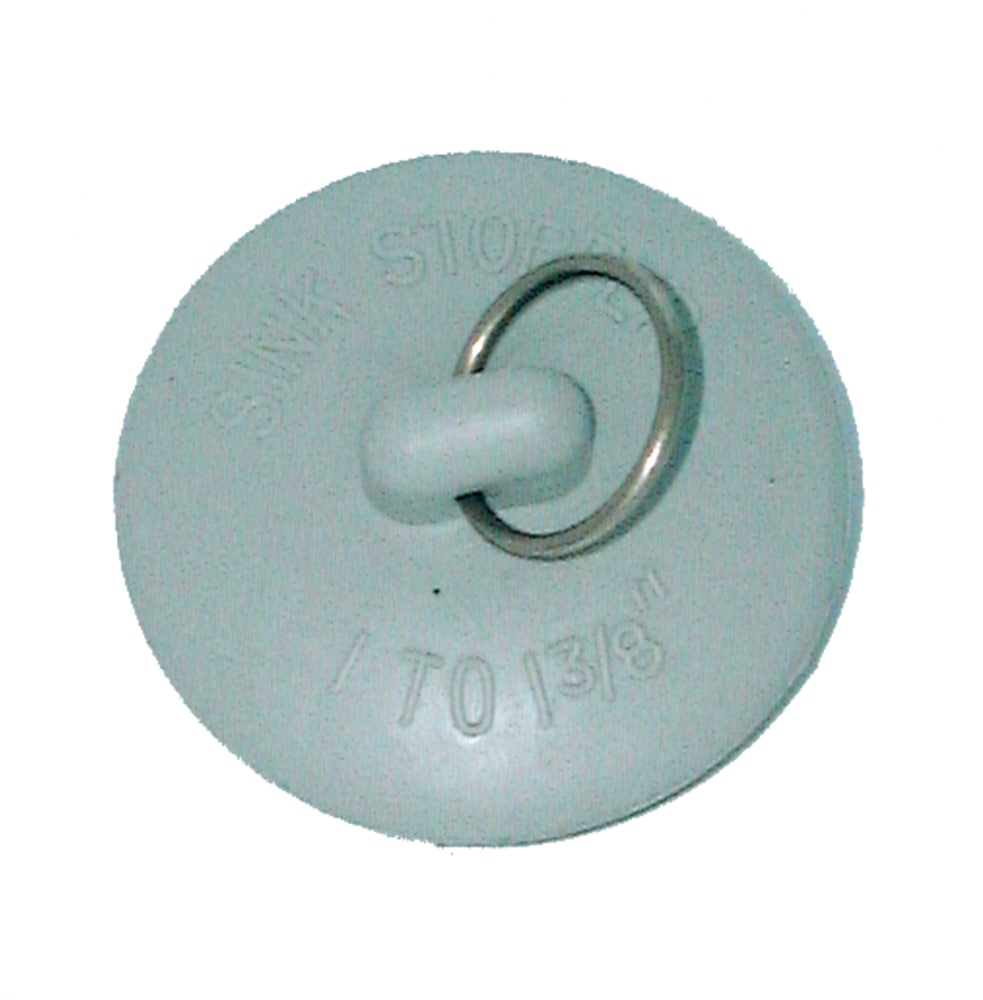 Long Life Rubber Sink/Basin/Drain Stopper, 1 to 13/8in