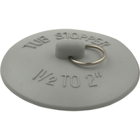 PlumbShop Long Life Rubber Bathtub Stopper, 1-1/2 to 2-in Front_Elevated