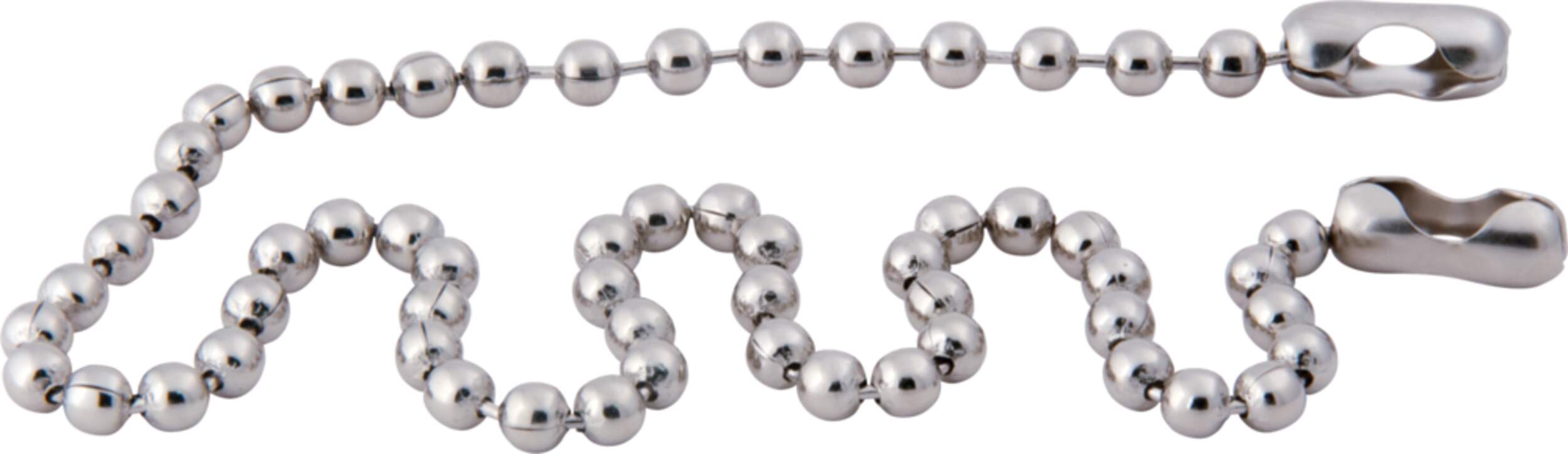 PlumbShop Metal Beaded Chain for Tub Stopper, 15-in Front_Flat