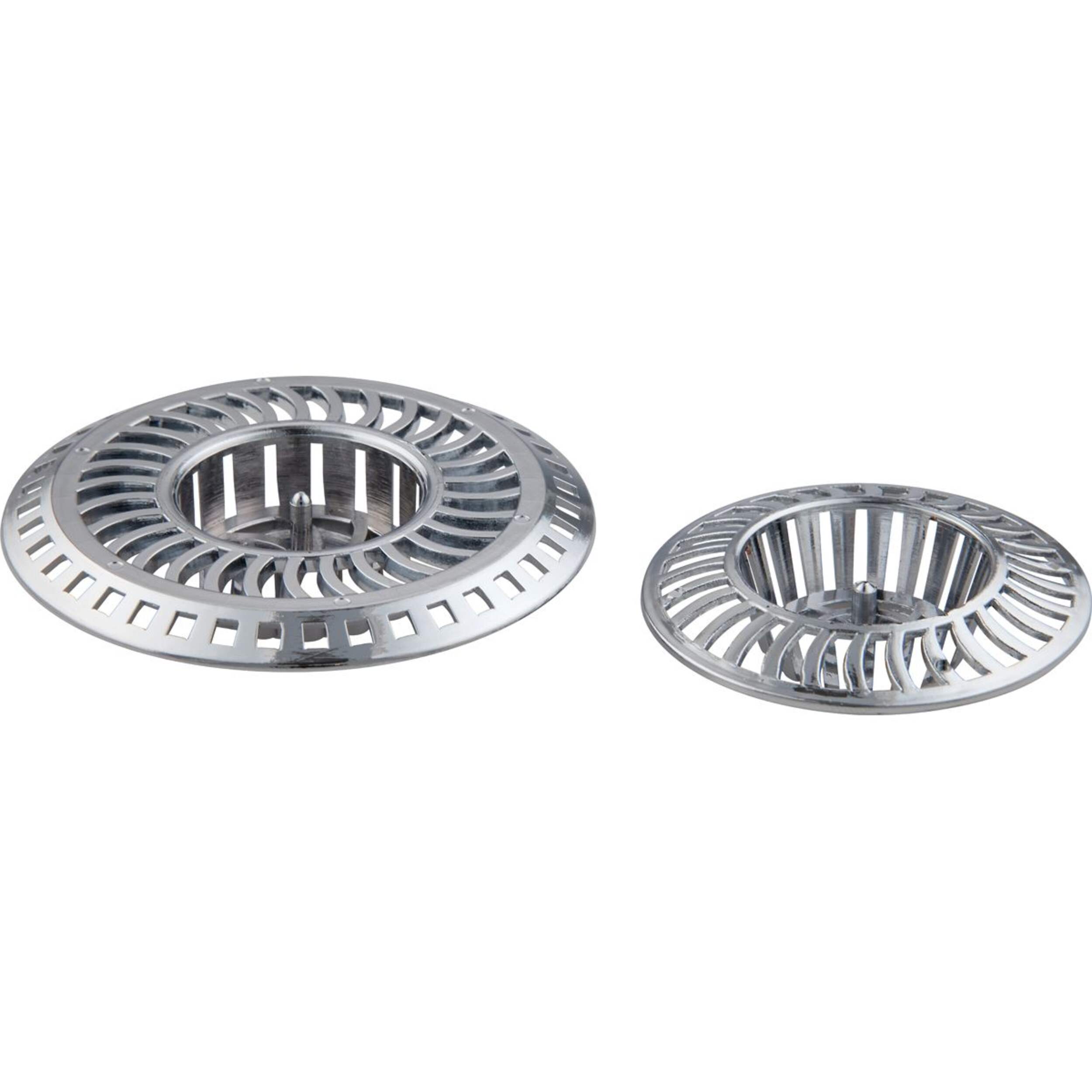 PlumbShop Multi-Purpose Sink Strainer, Chrome, 2-pk Front_Elevated