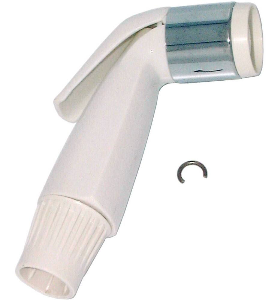 PlumbShop Universal Fit Handheld Kitchen Sink Spray Head, White ...