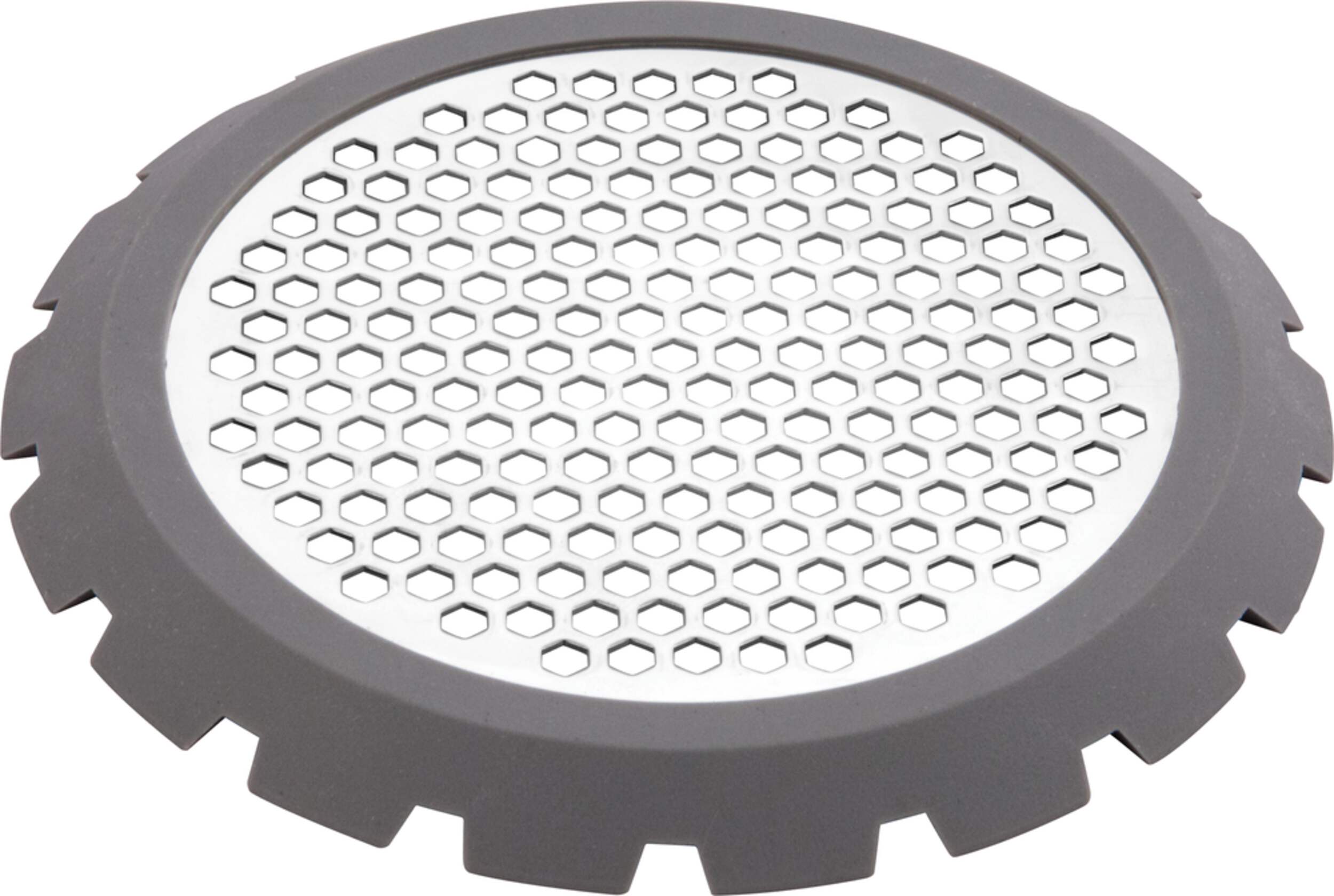 Raised Stainless Steel & Rubber Drain/Kitchen Sink Strainer