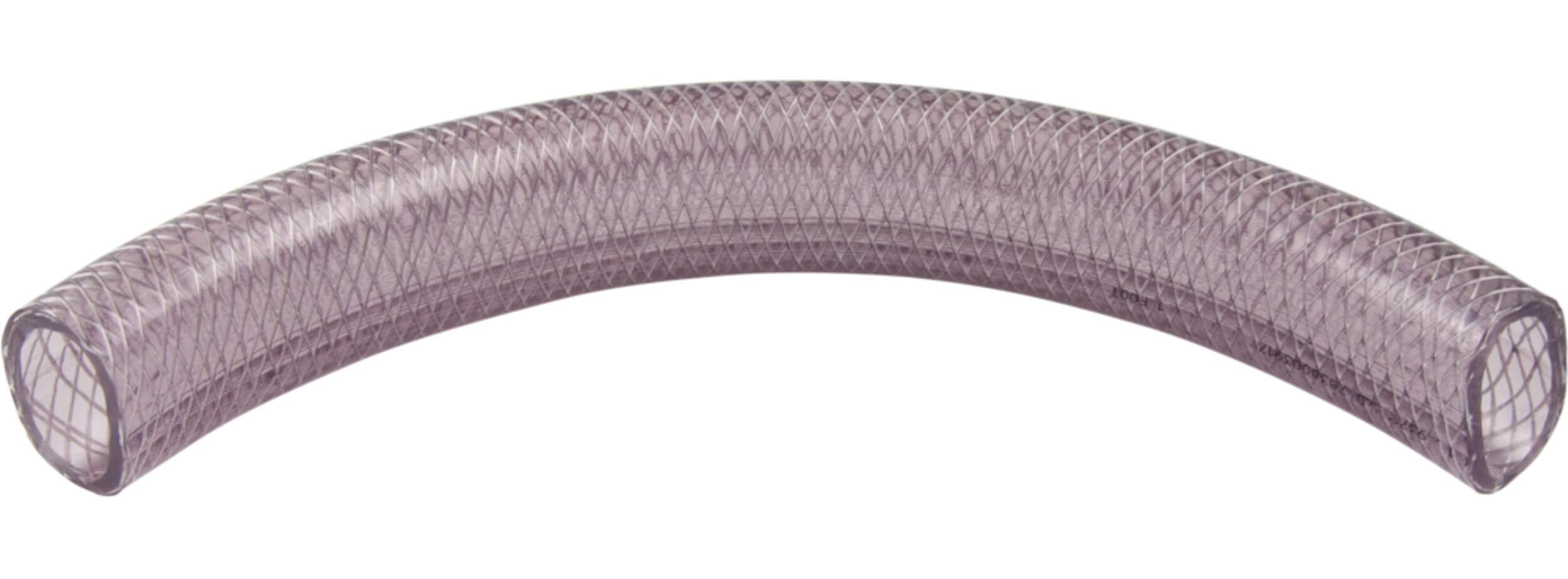 PlumbShop Precut Braided Vinyl Tube/Pipe/Hose, 1.5 ID x 1.937-in OD Front_Elevated