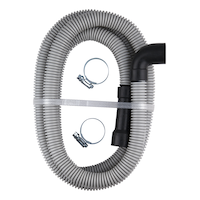 PlumbShop Plastic Corrugated Dishwasher Discharge Hose, 6-ft Composite_or_Mixed