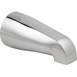 Bec de baignoire universel PlumbShop avec adaptateur FIP de 1/2 po, entrée FIP de 3/4 po, chromé Front_Three_Fourths_Angled_Right