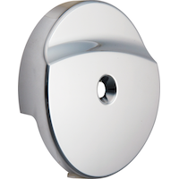 Plaque bonde et trop-plein pour bain PlumbShop, chromé Front_Angled_Right