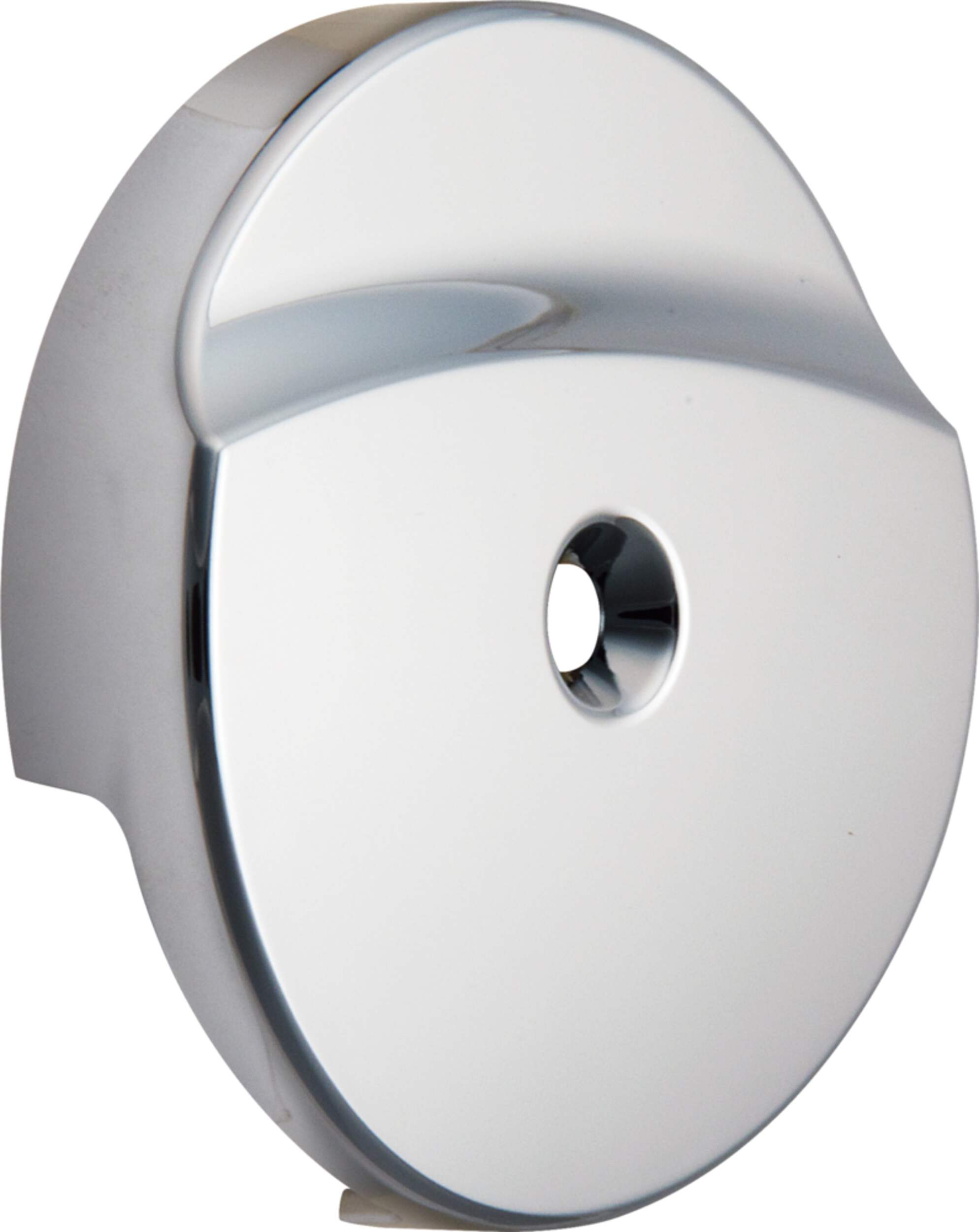 Plaque bonde et trop-plein pour bain PlumbShop, chromé Front_Angled_Right