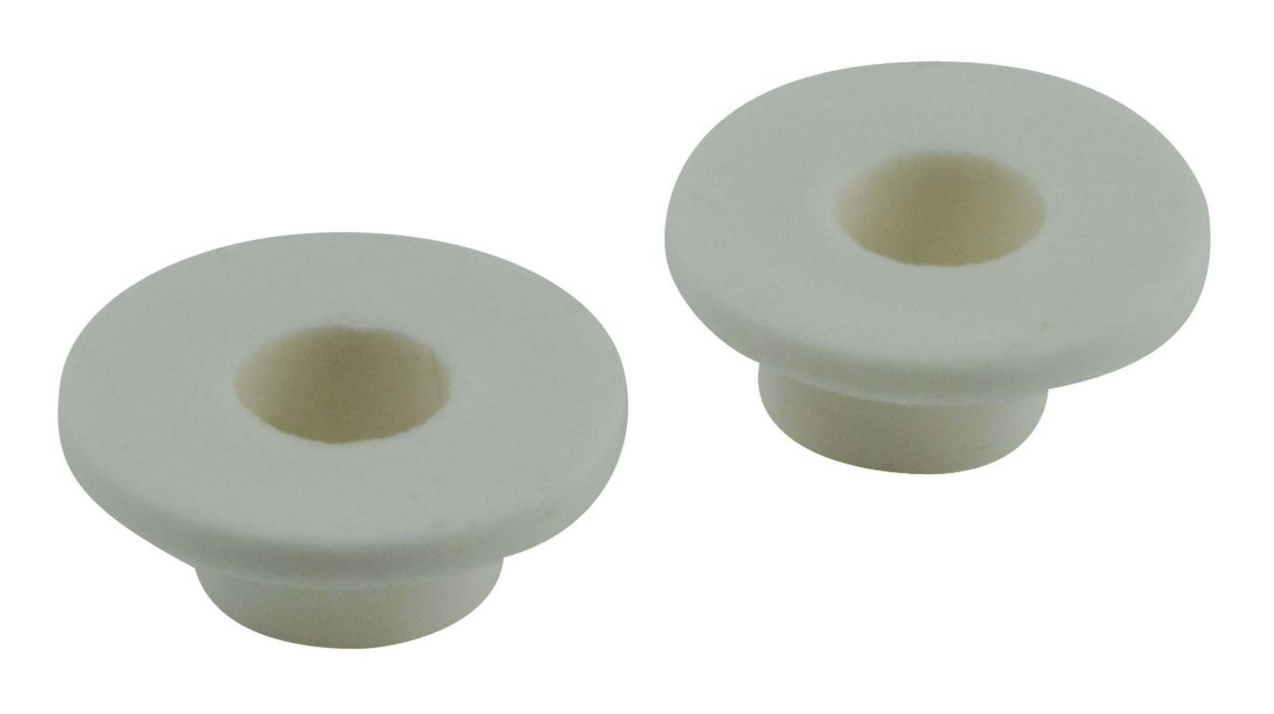 PlumbShop Toilet Seat Stabilizer Washers, White, 2-pk Overhead_Plunge