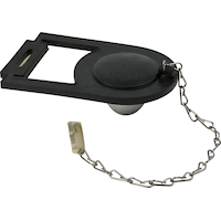 PlumbShop Crane Toilet Flapper with Chain & Hook Front_Elevated