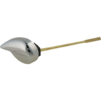 PlumbShop Side Mount Toilet Tank Lever, Chrome Front_Angled_Right