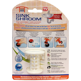 SinkShroom Easy-Clean Bathtub Hair Catcher/Sink Strainer, White, for 1-1.25-in Drain Front_Flat