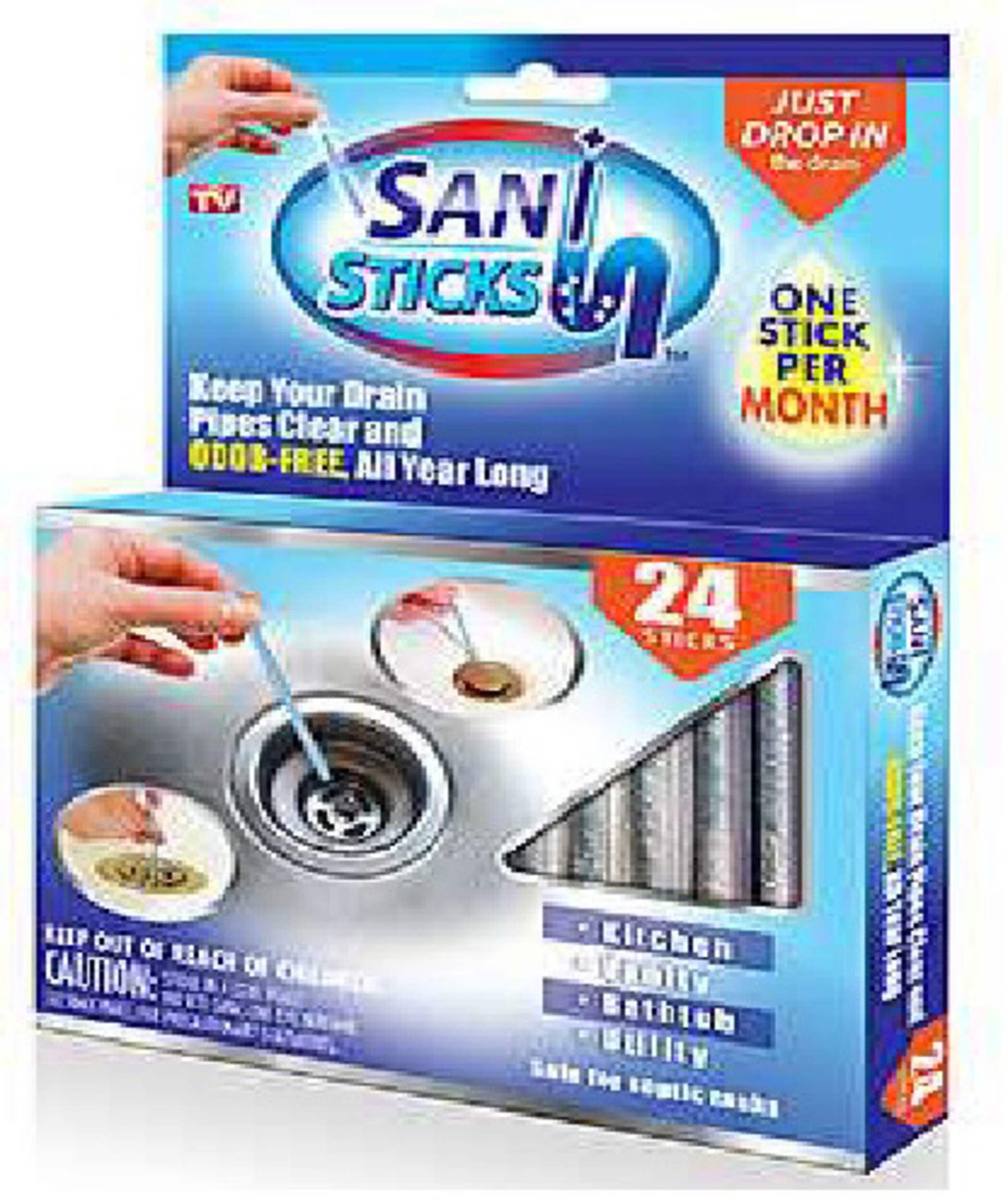 Sani Sticks MultiPurpose Drain Pipe Cleaner Stick, 24pk Canadian Tire