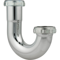 Coude en J PlumbShop, chromé, diamètre extérieur de 1 1/4 po