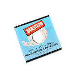 MASTERS All Round Galvanized 24 Gauge Strapping to Hang Pipes, 3/4-in x 10-ft Front_Flat