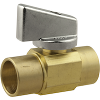 BrassCraft Rough Brass Mini Ball Female Solder Straight Valve, 1/2 x 1/2-in Front_Angled_Right