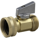 Robinet droit BrassCraft en laiton brut, à raccord femelle pivotant pour tuyau d'arrosage X raccord mâle pour tuyau d'arrosage Front_Angled_Right