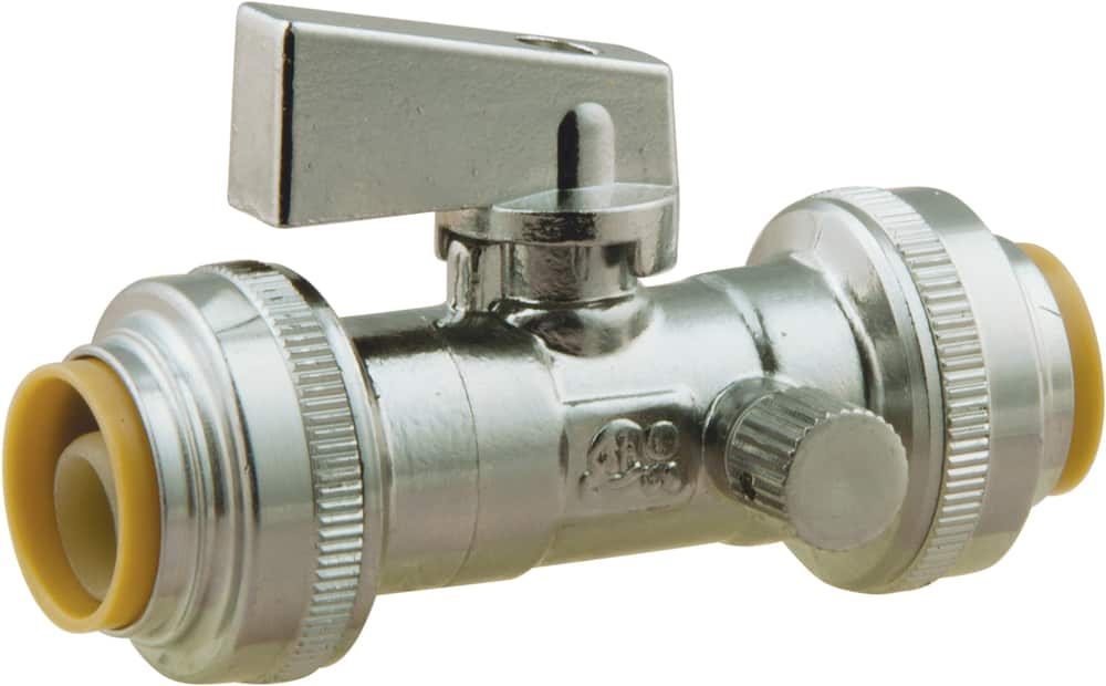 PlumbShop Rough Brass Sediment Faucet Valve, 1/2-in