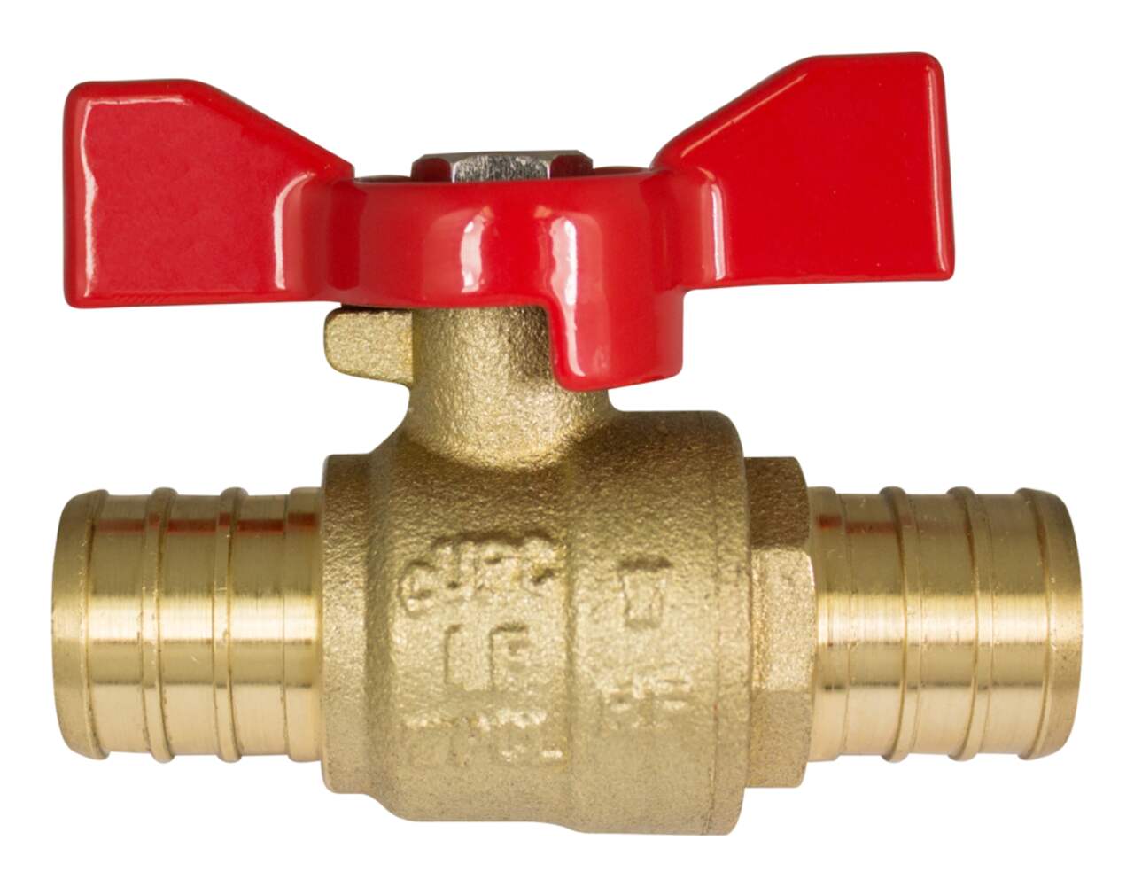Waterline Solid Brass Tee Fitting for PEX Pipe, 3/4 x 3/4 x 1/2-in