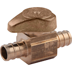 PlumbShop Rough Brass Sediment Faucet Valve, 1/2-in