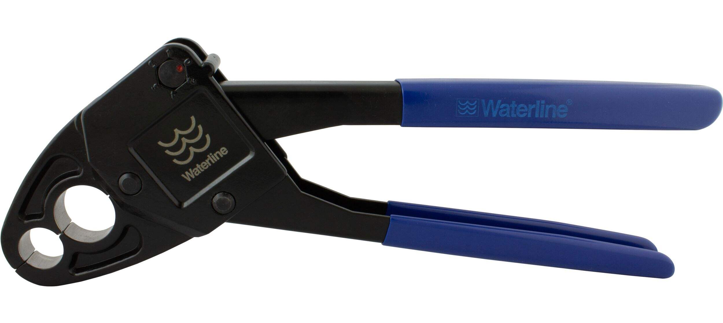 Waterline CrimpRite Combo Angle Head Crimp Tool, 1/2 & 3/4-in Front_Elevated