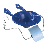 Kohler GENUINE Parts GP85160 Toilet Flapper with Float for Various 2-Piece Toilets, Blue, 2-in Front_Three_Fourths_Angled_Right