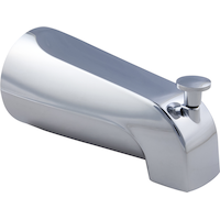 Bec inverseur de baignoire universel PlumbShop, chromé Front_Three_Fourths_Angled_Right