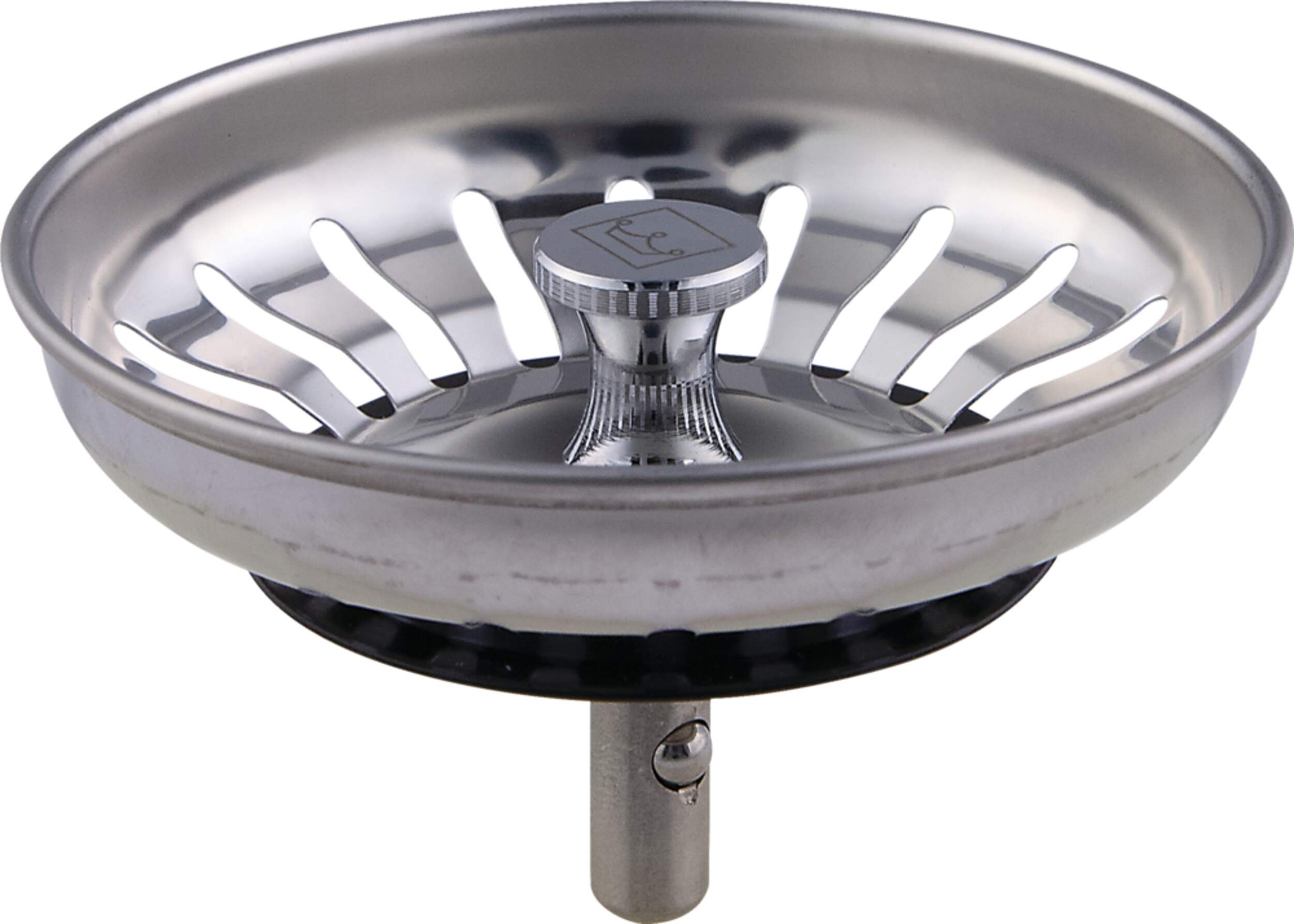 PlumbShop Kindred Stainless Steel Kitchen Basket Strainer Front_Elevated